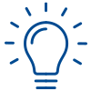 Icon of a light bulb